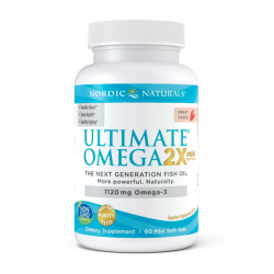 Ultimate Omega 2X 1120 mg (60 mini soft gels, great lemon)