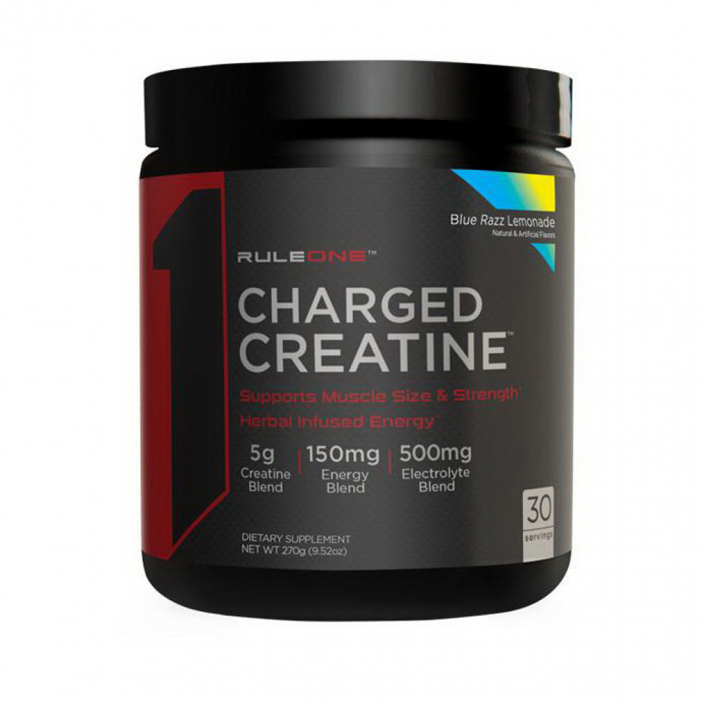 Charged Creatine (270 g, blue razz lemonade)