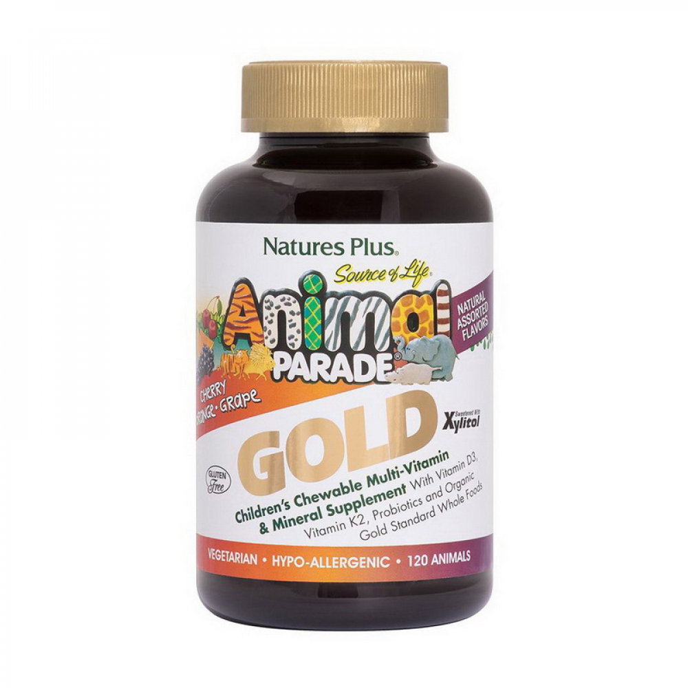 Animal Parade Gold Children“s Multi-vitamin & Mineral (120 animal-shaped tabs, grape)