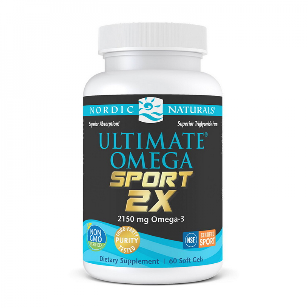 Ultimate Omega Sport 2X 2150 mg omega-3 (06 soft gels, great lemon)