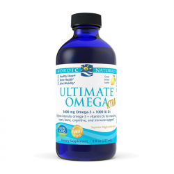 Ultimate Omega Xtra 3400 mg omega-3 + 1000 IU D3 (237 ml, great lemon)