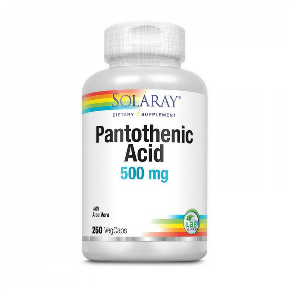 Pantothenic Acid 500 mg (250 veg caps)