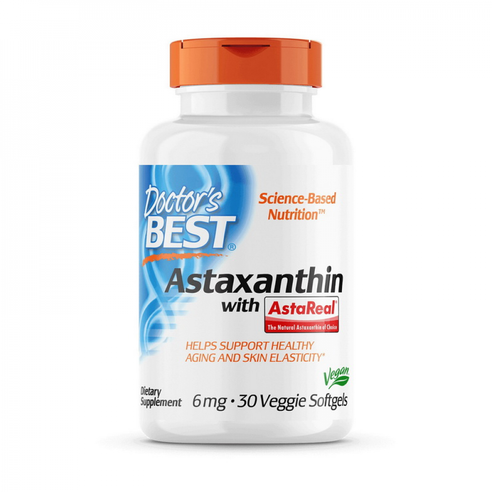 Astaxanthin with Asta Real 6 mg (30 veg softgels)