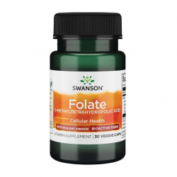 Folate 400 mcg 5-methyltetrahydrofolic acid (30 veg caps)