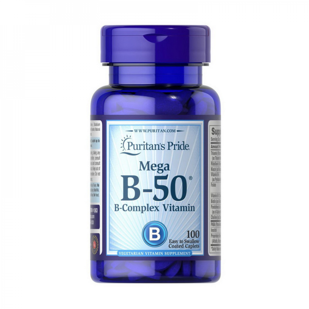 Mega B-50 B-Complex Vitamin (100 caps)