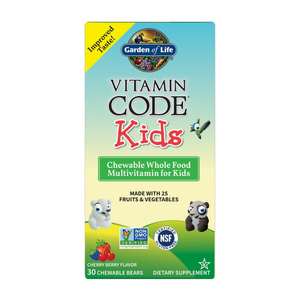 Vitamin Code Kids (30 chewable bears, cherry berry)