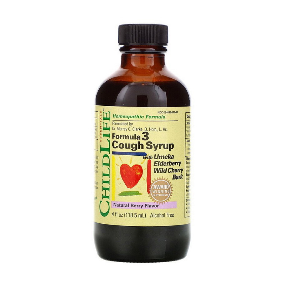 Formula 3 Cough Syrup (118,5 ml, natural berry)