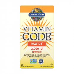 Vitamin Code Raw D3 2000 iu 50 mcg (60 veg caps)