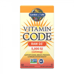 Vitamin Code Raw D3 5000 iu 125 mcg (60 veg caps)