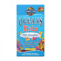 Oceans Kids DHA Chewables (120 chew sgels, berry lime)