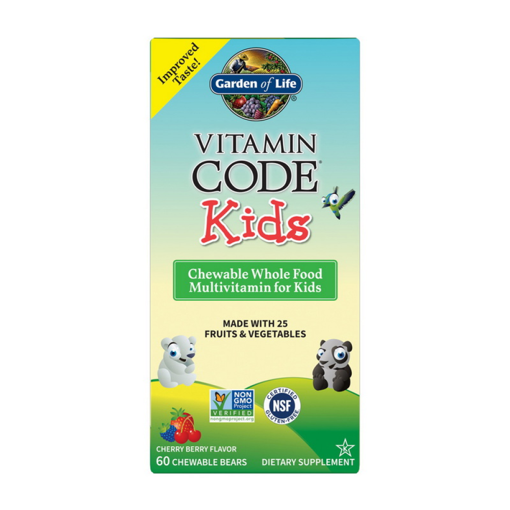 Vitamin Code Kids (60 chewable bears, cherry berry)