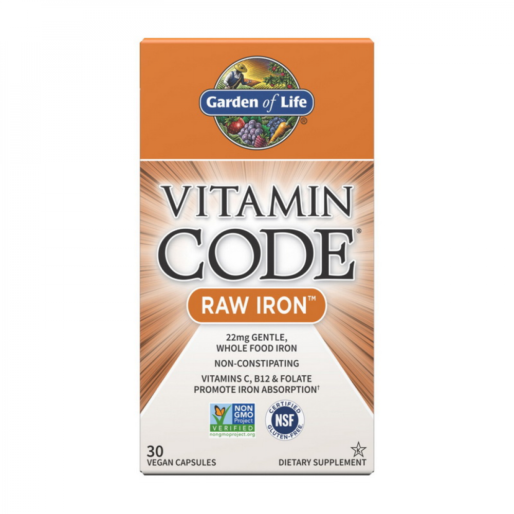 Vitamin Code Raw Iron (30 veg caps)