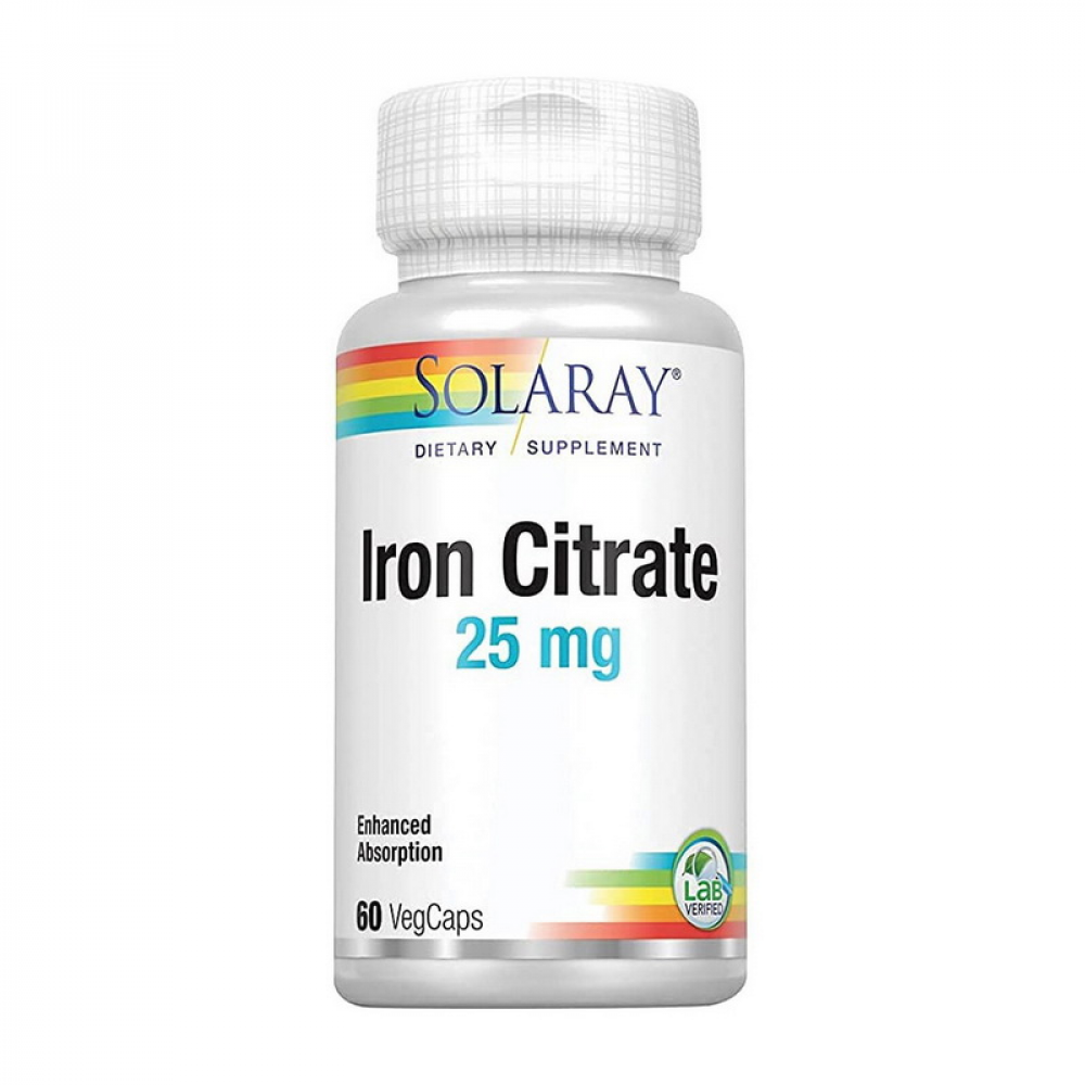 Iron Citrate 25 mg (60 veg caps)