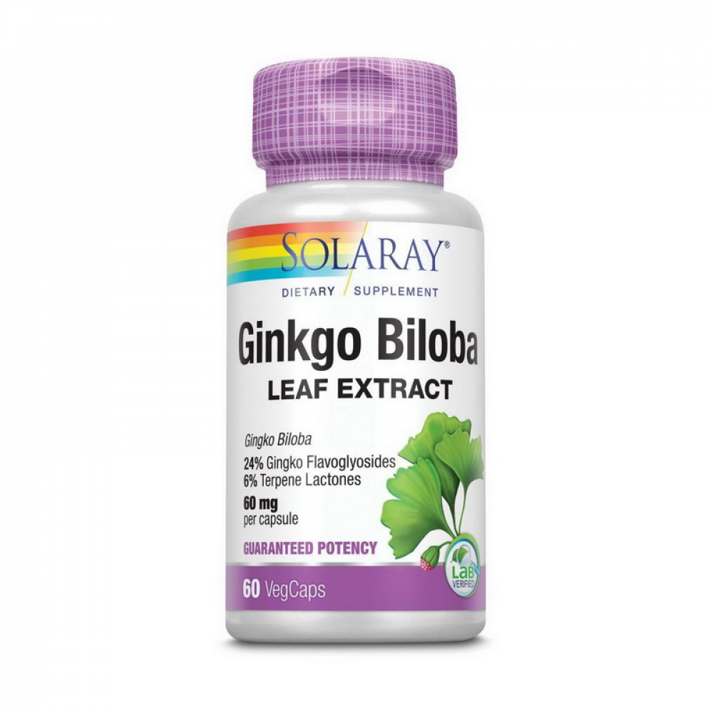 Ginkgo Biloba Leaf Extract (60 veg caps)