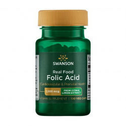 Real Food Folic Acid 1000 mcg (100 veg caps)