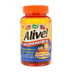 Alive! Gummies Multi-Vitamin for Children (90 gummies, Cherry, Orange & Grape)