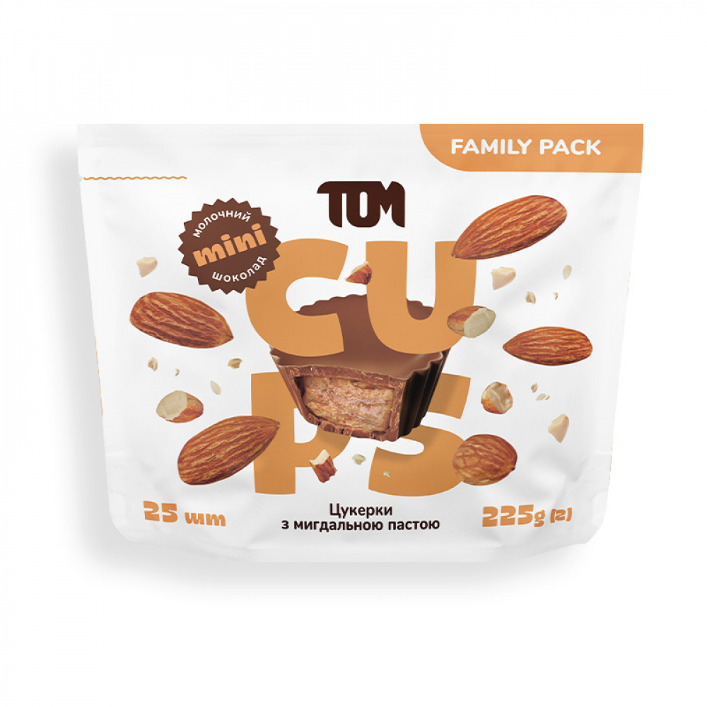 Цукерки з мигдальною пастою в молочному шоколаді - Family Pack (225 g)