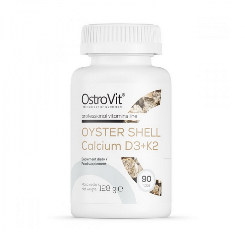 Oyster Shell Calcium D3 + K2 (90 tabs)