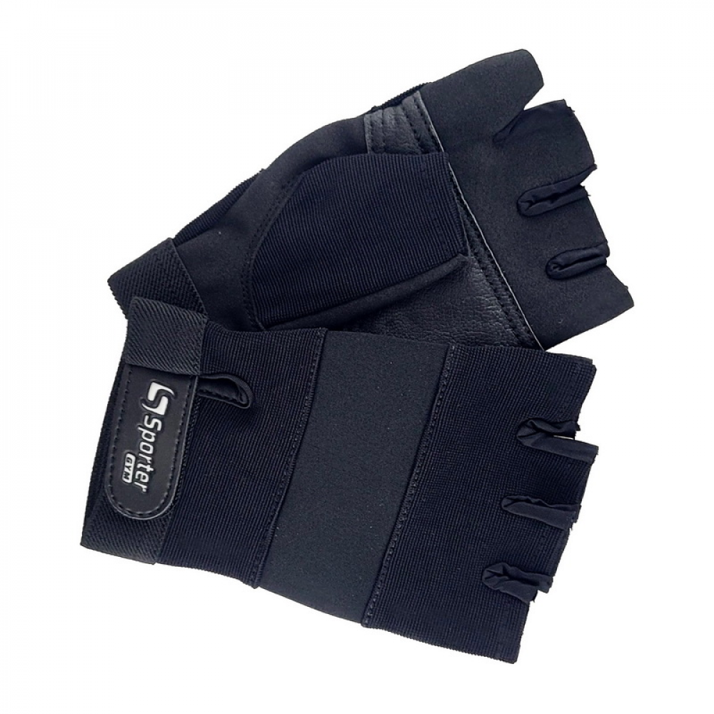 Weightlifting Gloves Black (M size)