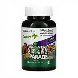 Animal Parade Children“s Multi-vitamin & Mineral (90 animal-shaped tabs, grape)