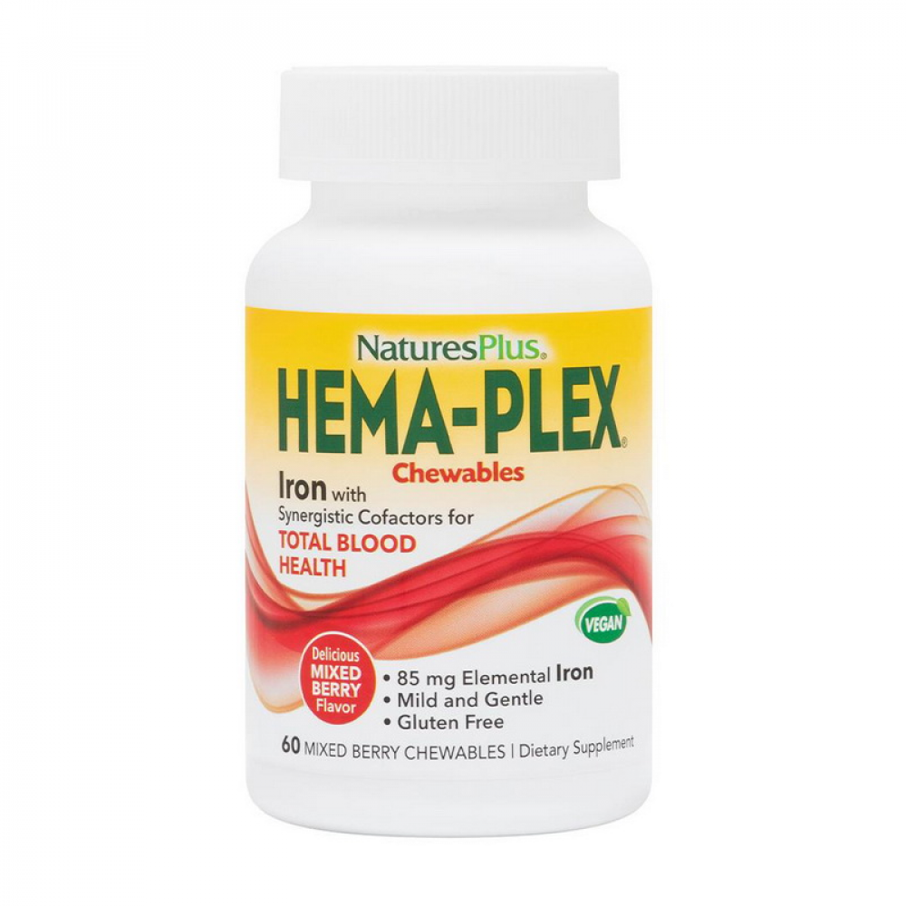 Hema-Plex Iron (60 chew tabs, mixed berry)