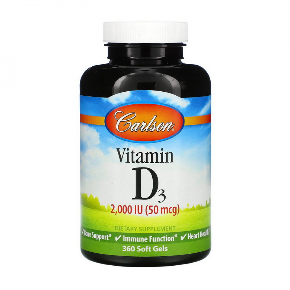 Vitamin D3 2000 IU (360 soft gels)