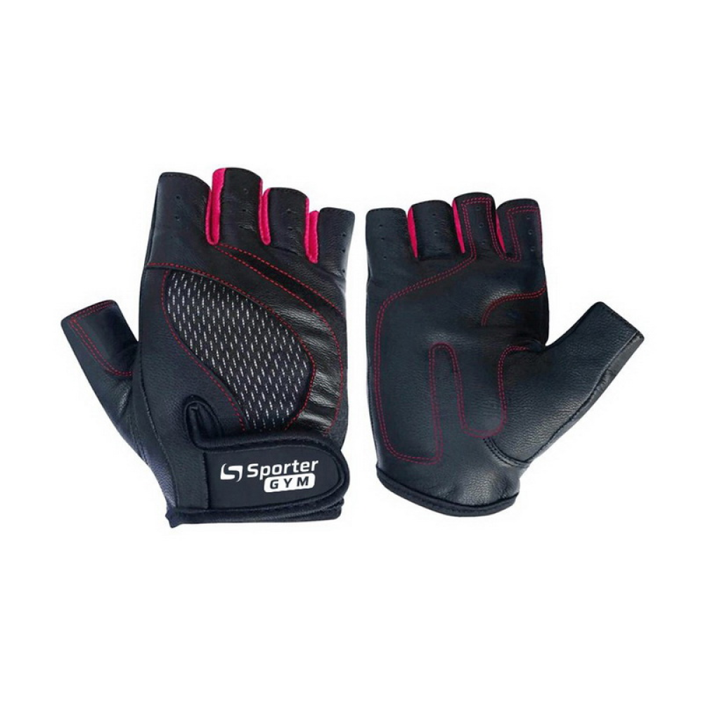 Fitness Gloves Black-Pink (S size, Black-Pink)