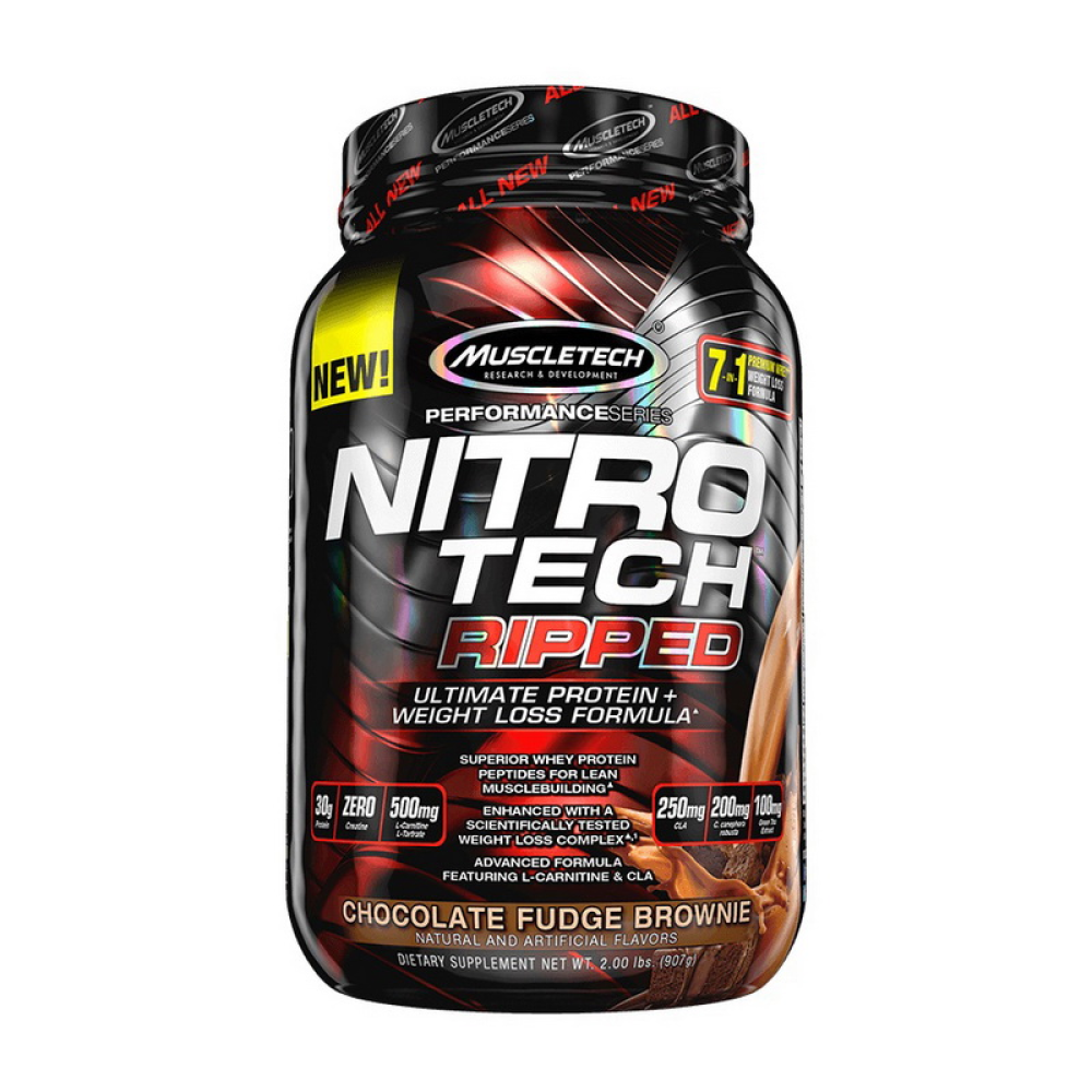 Nitro Tech Ripped (907 g, chocolate fudge brownie)