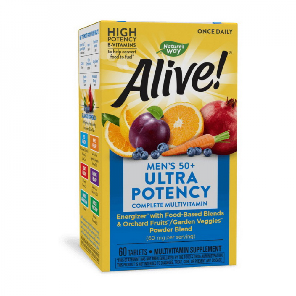 Alive! Men“s 50+ Ultra Potency (60 tab)