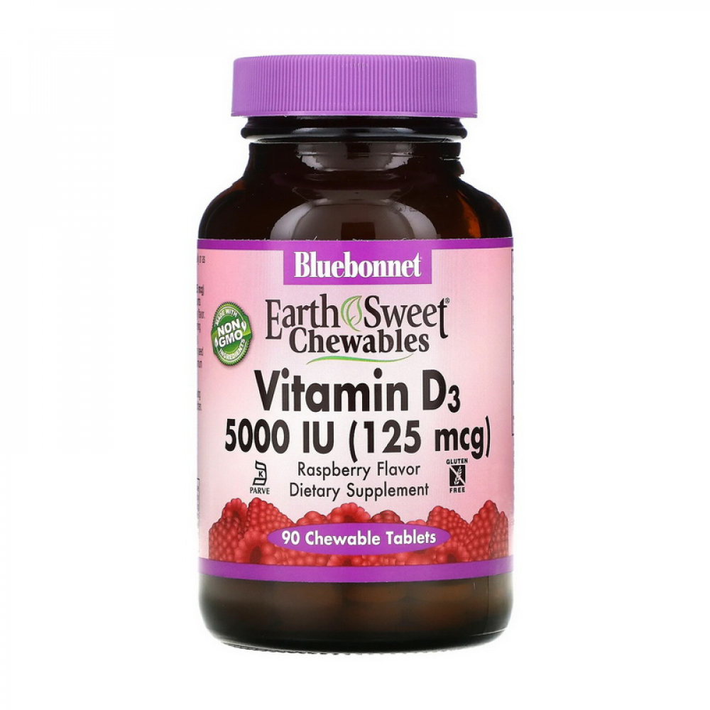 Vitamin D3 5000 IU (125 mcg) (90 chew tab, raspberry)