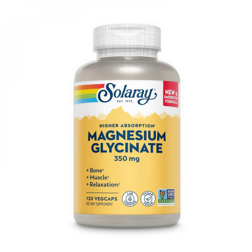 Magnesium Glycinate 350 mg (120 veg caps)